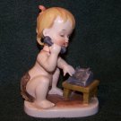 Vintage Baby Girl w/Telephone Figurine – Possibly Late 1950’s/60’s  Bell Telephone Figurine