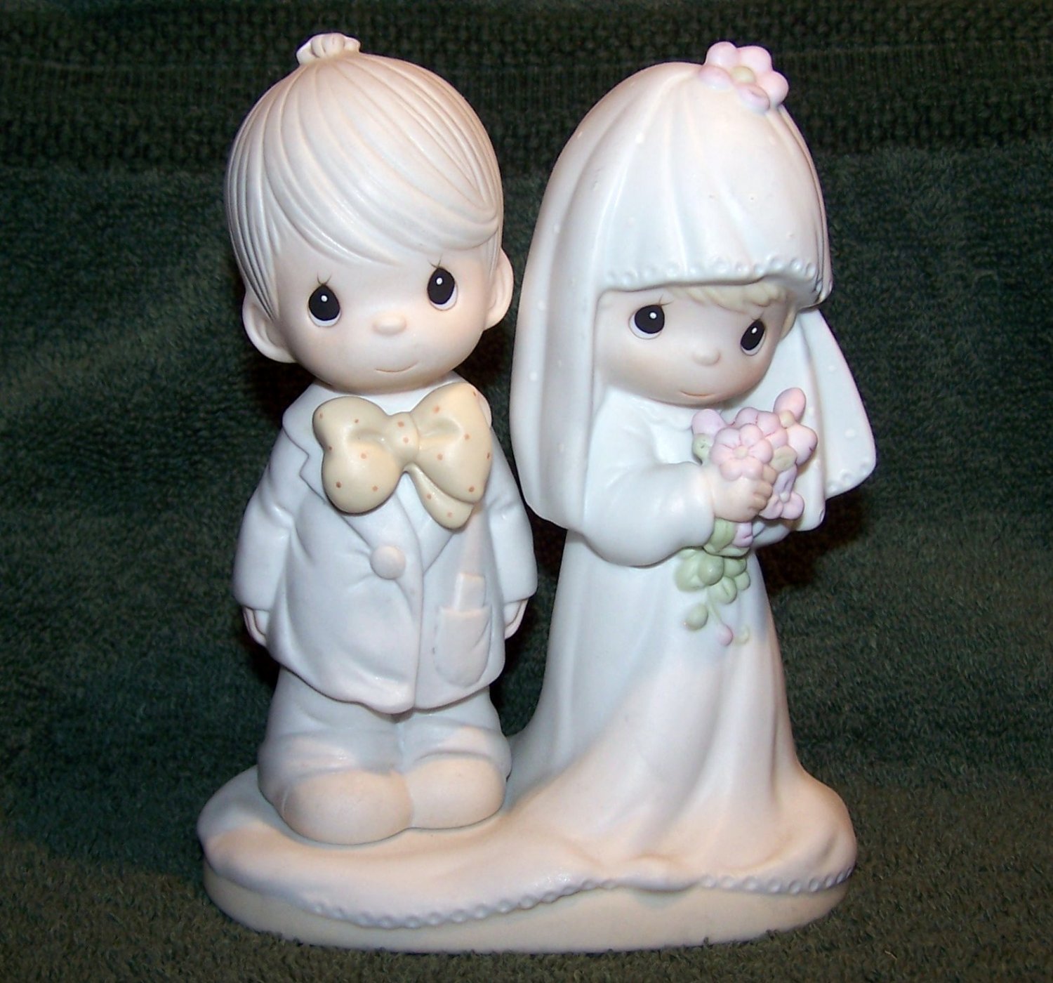 Vintage 1979 Bride and Groom Knick Knack Enesco Jonathan and David ...