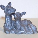 Vintage 1981 Spoontiques Pewter Deer Figurine - #192