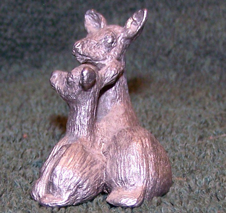 Vintage 1981 Spoontiques Pewter Deer Figurine 192