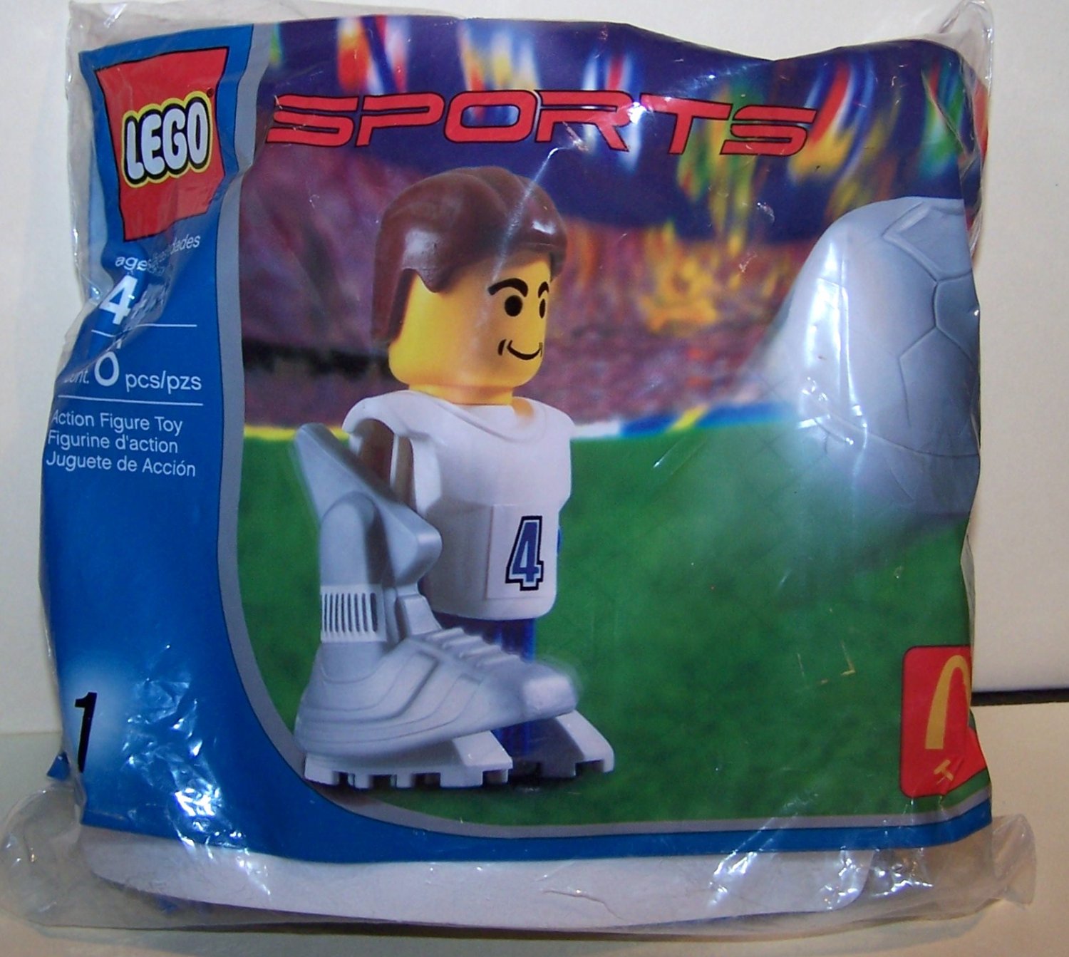 2004 Lego 1 Sports Soccer / Football Legos Toy McDonald's Happy Meal