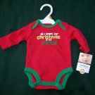 CARTER’S “all I want for Christmas is my Auntie” WIGGLE-IN BODYSUIT Newborn NWT
