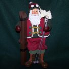 Santa with Skis and Ski Poles – Clothtique Figure