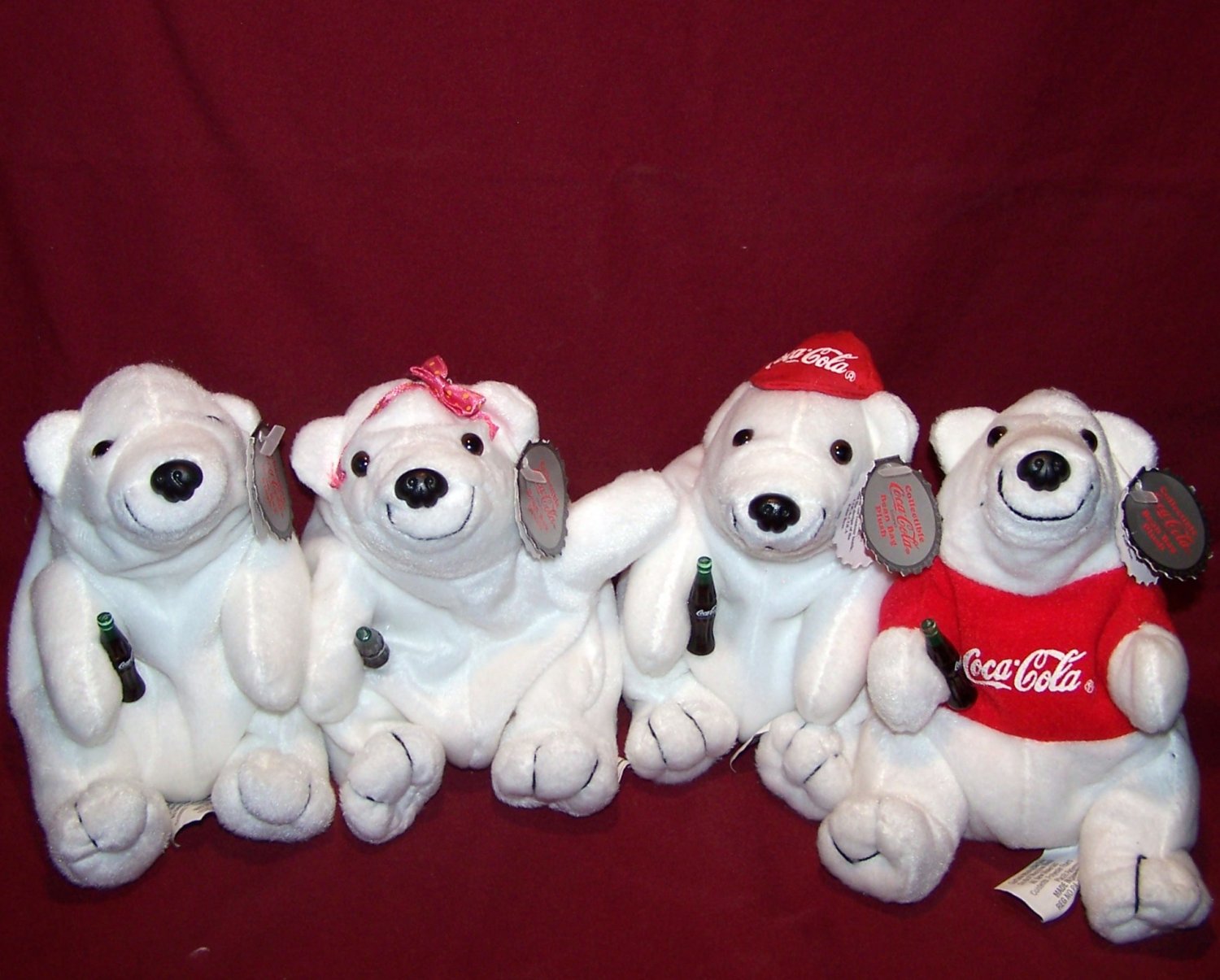 coca cola plush bear 1997