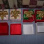 Present Shape Gift Box - Sequin & Velvet â White Box with Gold and Pearly White Sequin Top