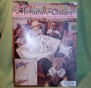 "Crocheted Miniature Collars" Pattern Leaflet: for Doll, Bear, Baby & Home Decor