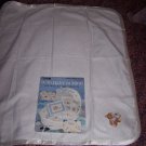 White Cross Stitch Baby Blanket Plus. . .With Baby In Mind Booklet