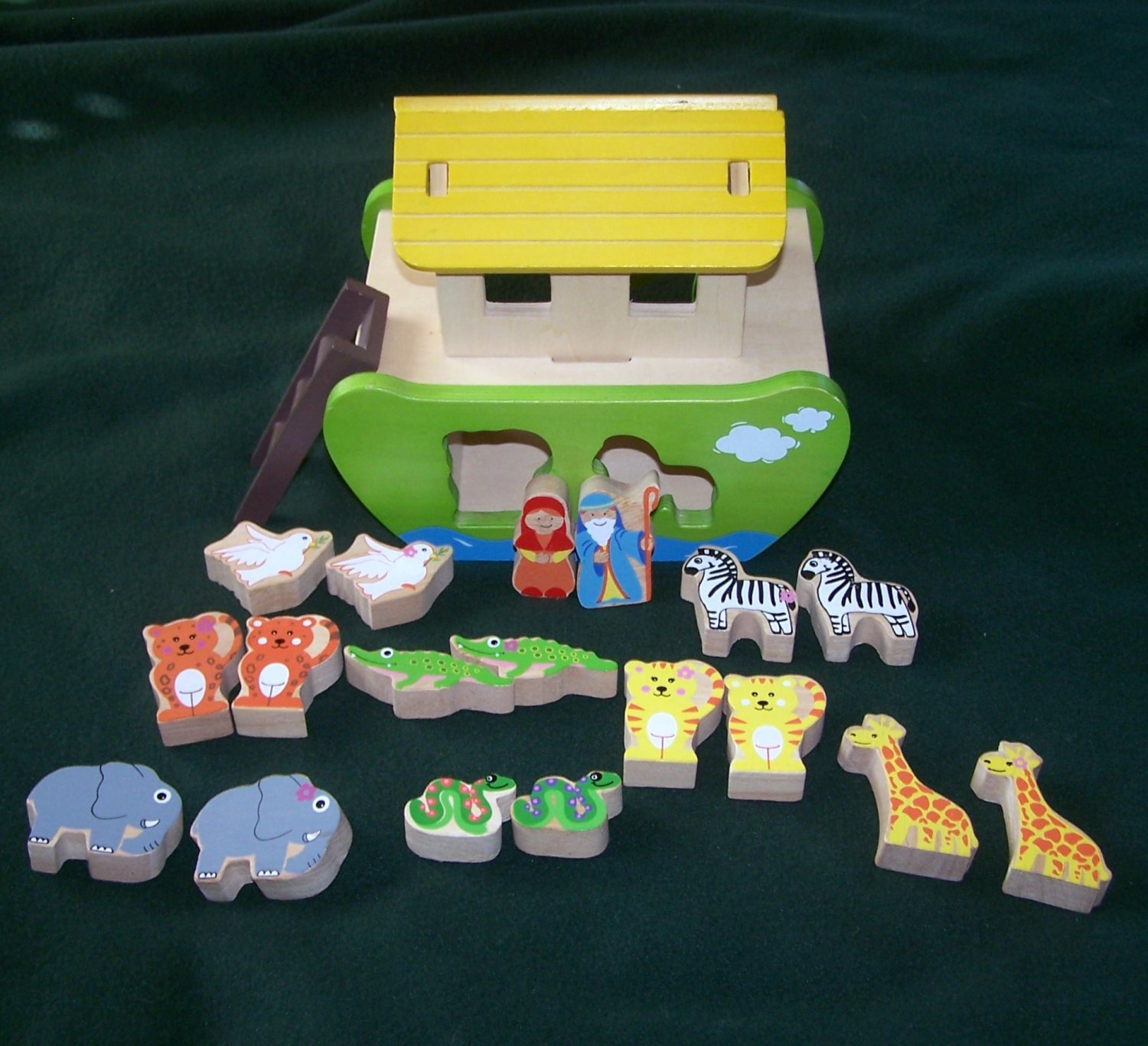 23PIECE NOAH'S ARK SHAPE SORT PLAY SORTER TOY PLAY/GIFT SET WOOD
