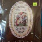 Paragon Needlecraft Counted Cross Stitch Kit 'Choose thy Love' 'Love thy Choice' 1985