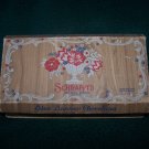 Vintage Schrafft’s Candy Box Cardboard Woodside Blue Banner Chocolates