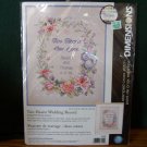 Cross Stitch Kit ~ Two Hearts One Love Wedding Record NIP