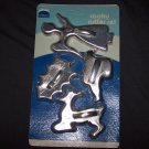 MIRRO Vintage 4 Popular Holiday Designs Aluminum Cookie Cutter Set ~ In Original Package!