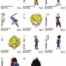 DRAGON BALL - 11 EMBROIDERY DESIGNS INSTANT DOWNLOAD