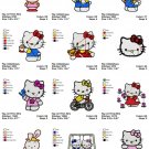 HELLO KITTY (1) - 12 EMBROIDERY DESIGNS INSTANT DOWNLOAD