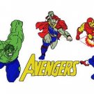 THE AVENGERS - 7 Embroidery Designs INSTANT DOWNLOAD