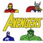 THE AVENGERS - 7 Embroidery Designs INSTANT DOWNLOAD