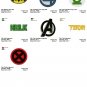SUPER HEROES LOGO (1) - 7 Embroidery designs INSTANT DOWNLOAD