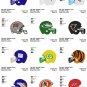 NFL HELMET (1) - 16 EMBROIDERY DESIGNS INSTANT DOWNLOAD