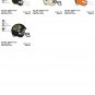 NFL HELMET (2) - 16 EMBROIDERY DESIGNS INSTANT DOWNLOAD