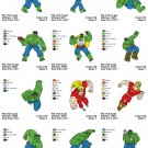 HULK - 12 EMBROIDERY DESIGNS INSTANT DOWNLOAD