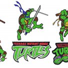 NINJA TURTLES (3) - 6 EMBROIDERY DESIGNS INSTANT DOWNLOAD