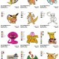 POKEMON (4) - 24 EMBROIDERY DESIGN INSTANT DOWNLOAD