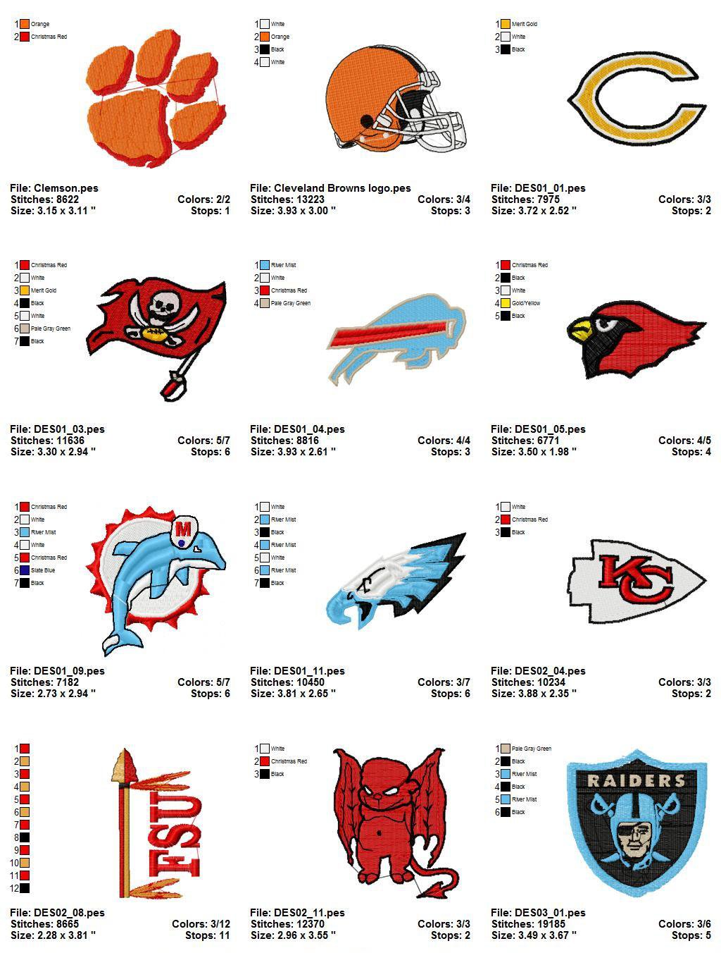 Nfl Pack Logo Embroidery Designs Embroidery Designs I - vrogue.co