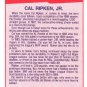 CAL RIPKEN JR. 1990 FLEER CANADIAN #624 BALTIMORE ORIOLES