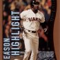 BARRY BONDS 2002 TOPPS OPENING DAY #160 SAN FRANCISCO GIANTS