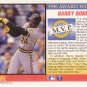 BARRY BONDS 1991 SCORE #876 PITTSBURGH PIRATES