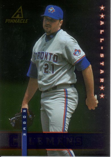 ROGER CLEMENS 1998 PINNACLE PLUS #6 TORONTO BLUE JAYS