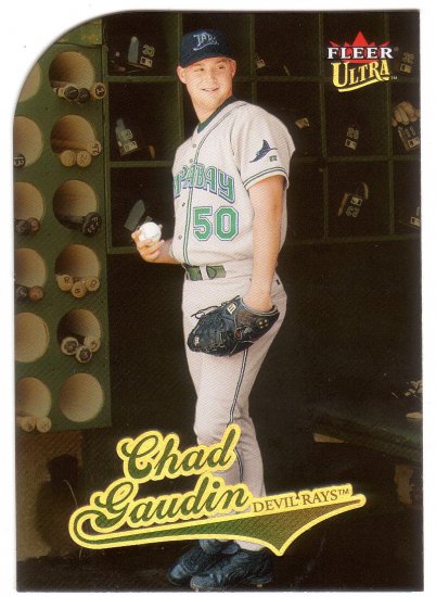 CHAD GAUDIN 2004 ULTRA GOLD MEDALLION #202 DIE-CUT ROOKIE TAMPA BAY DEVIL RAYS