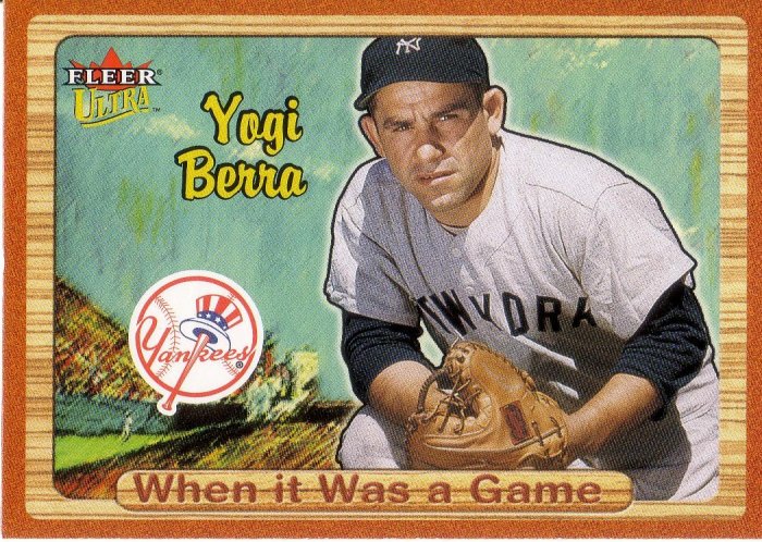 YOGI BERRA 2003 ULTRA WHEN IT WAS A GAME #7 NEW YORK YANKEES