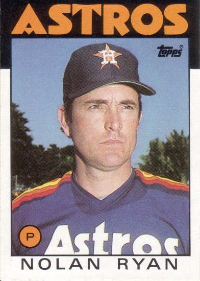 NOLAN RYAN 1986 TOPPS #100 HOUSTON ASTROS
