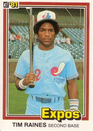 TIM RAINES 1981 DONRUSS #538 ROOKIE MONTREAL EXPOS AllstarZsports.com