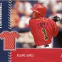 FELIPE LOPEZ 2001 STADIUM CLUB PROSPECT PERFORMANCE JERSEY #PRP7 ROOKIE BLUE JAYS AllstarZsports.com