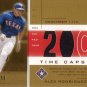 ALEX RODRIGUEZ 2002 UD HONOR ROLL TIME CAPSULE JERSEY #AR3 SP# 43/99 GOLD RANGERS AllstarZsports.com