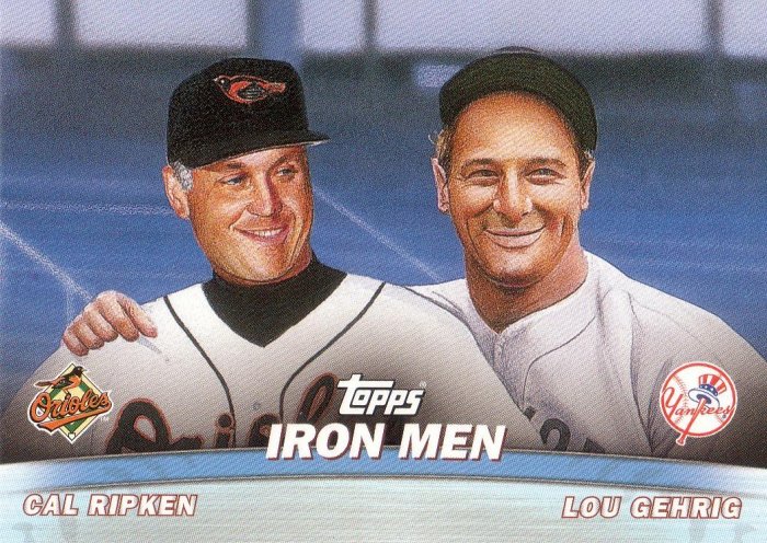 CAL RIPKEN / LOU GEHRIG 2001 TOPPS COMBOS #TC16 ORIOLES / YANKEES AllstarZsports.com