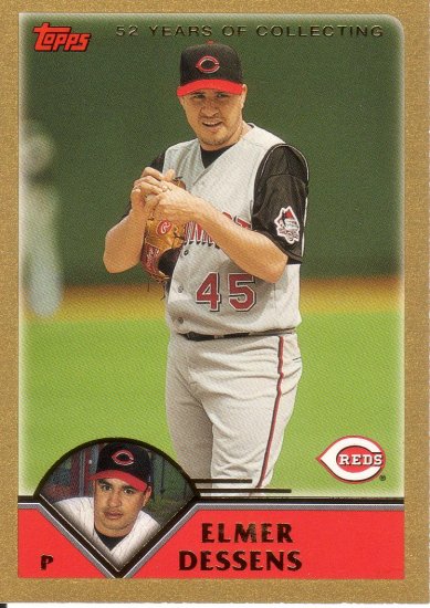 ELMER DESSENS 2003 TOPPS GOLD #257 SP 1510/2003 CINCINNATI REDS AllstarZsports.com