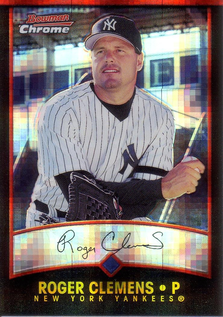 ROGER CLEMENS 2001 BOWMAN CHROME XFRACTOR #69 NEW YORK YANKEES AllstarZsports.com