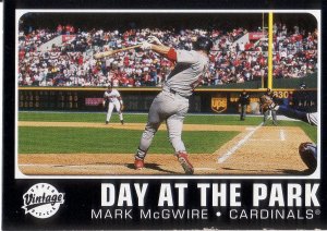 MARK MCGWIRE 2002 UPPER DECK VINTAGE DAY AT THE PARK #DP4 ST. LOUIS CARDINALS AllstarZsports.com