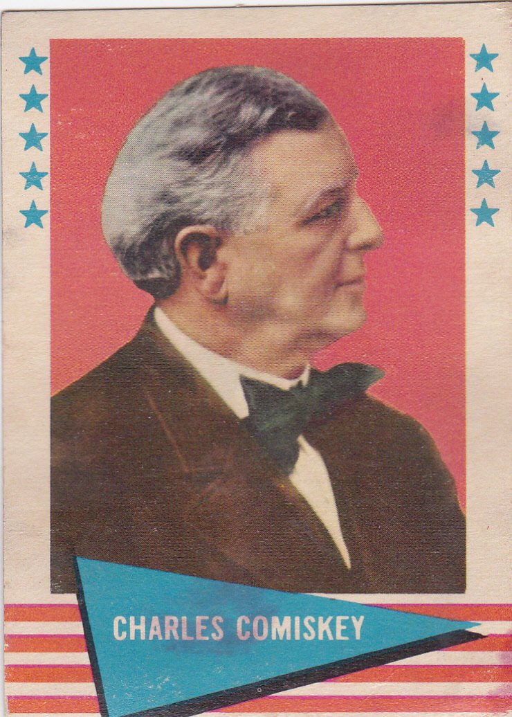 CHARLES COMISKEY 1961 FLEER #18 CHICAGO WHITE SOX www.AllstarZsports.com