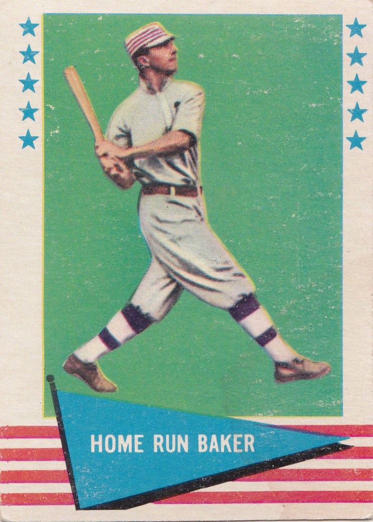 HOME RUN BAKER 1961 FLEER #6 PHILADELPHIA ATHLETICS www.AllstarZsports.com