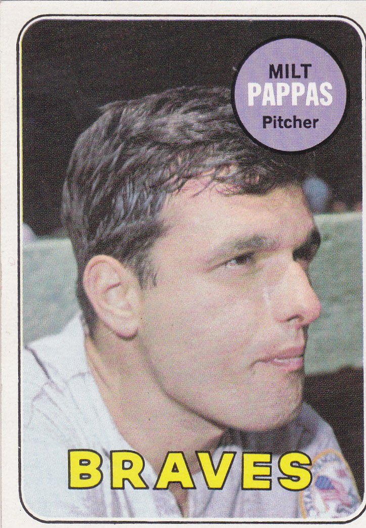 MILT PAPPAS 1969 TOPPS #79 ATLANTA BRAVES www.AllstarZsports.com