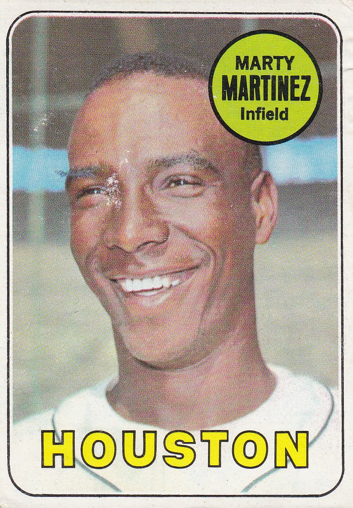 MARTY MARTINEZ 1969 TOPPS #337 ROOKIE HOUSTON ASTROS www.AllstarZsports.com