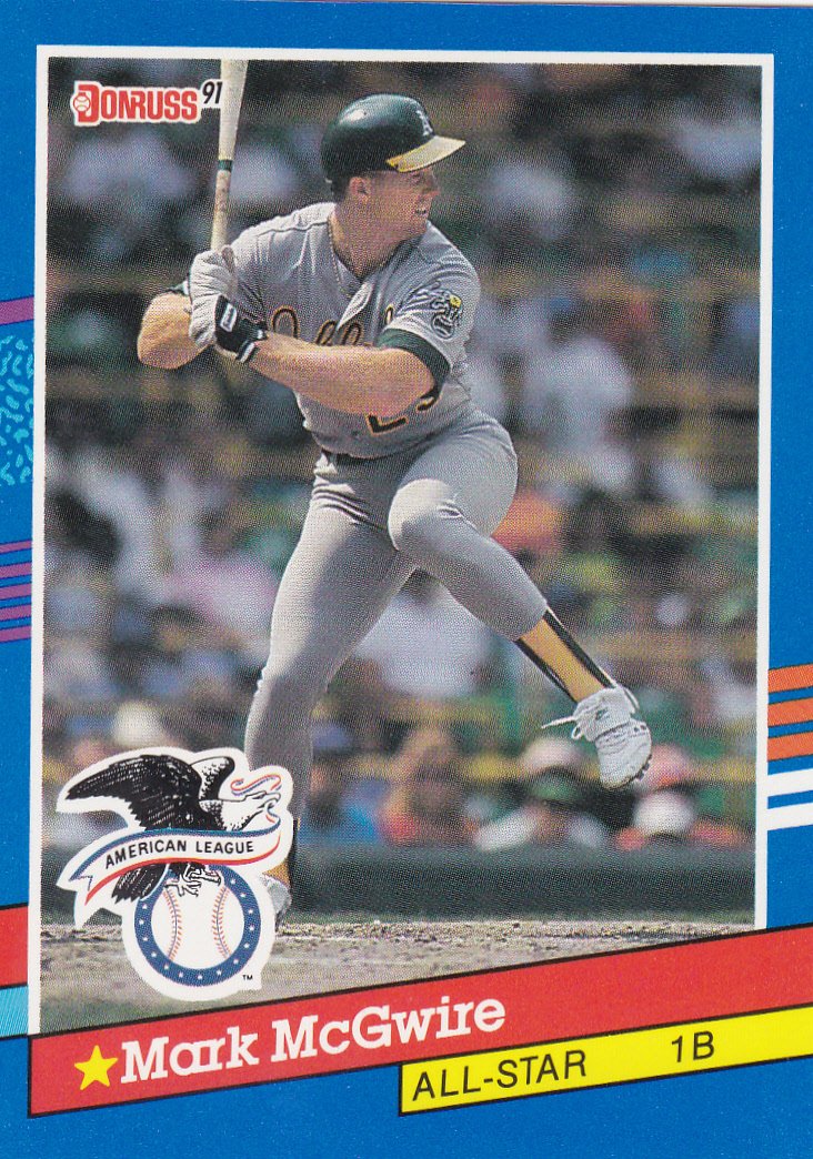 MARK McGWIRE 1991 DONRUSS #56 OAKLAND ATHLETICS www.AllstarZsports.com