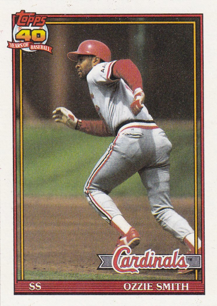 OZZIE SMITH 1991 TOPPS #130 ST. LOUIS CARDINALS www.AllstarZsports.com