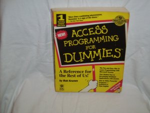 Access Programming for Dummies by Rob Krumm (Softcover 1994)