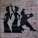 the samll size dancing person wax printing