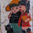 the happy children small size wax printing
